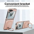 thumbnail image 4 of Allytechgroup Magnetic Case for Samsung Galaxy Z Flip 7 with Screen Protector, Wireless Charging Support 360 Rotating Stand Anti-Scratch Rugge Bumper Phone Case for Galaxy Z Flip7, Rosegold, 4 of 7