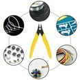 thumbnail image 7 of 5’’ Mini Wire Cutter, Precision Flush Cutter, Strong and Sharp Side Cutting pliers with an Opening Spring, Ideal for Ultra-fine Cutting Needs (Yellow Handle), 7 of 7