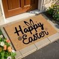 thumbnail image 3 of Easter-Bunny Welcome-Doormat Outdoor-Entrance, Colored Eggs Spring Coir-Non-Slip Indoor Home Decor Front Door Mats, 3 of 5