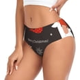 thumbnail image 2 of Kdxio Gnomes de Noël en Chapeaux Rouges Imprimés Culottes Taille Haute pour Femmes, sous-Vêtements en Coton Anti-Humidité - Grand, 2 of 6