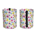 thumbnail image 2 of Kdxio Doodle Fruits Car Trash Can Garbage Car Accessories Trash Can Car Waste Bin for for Driver and Passenger Any Vehicle, 2 of 7
