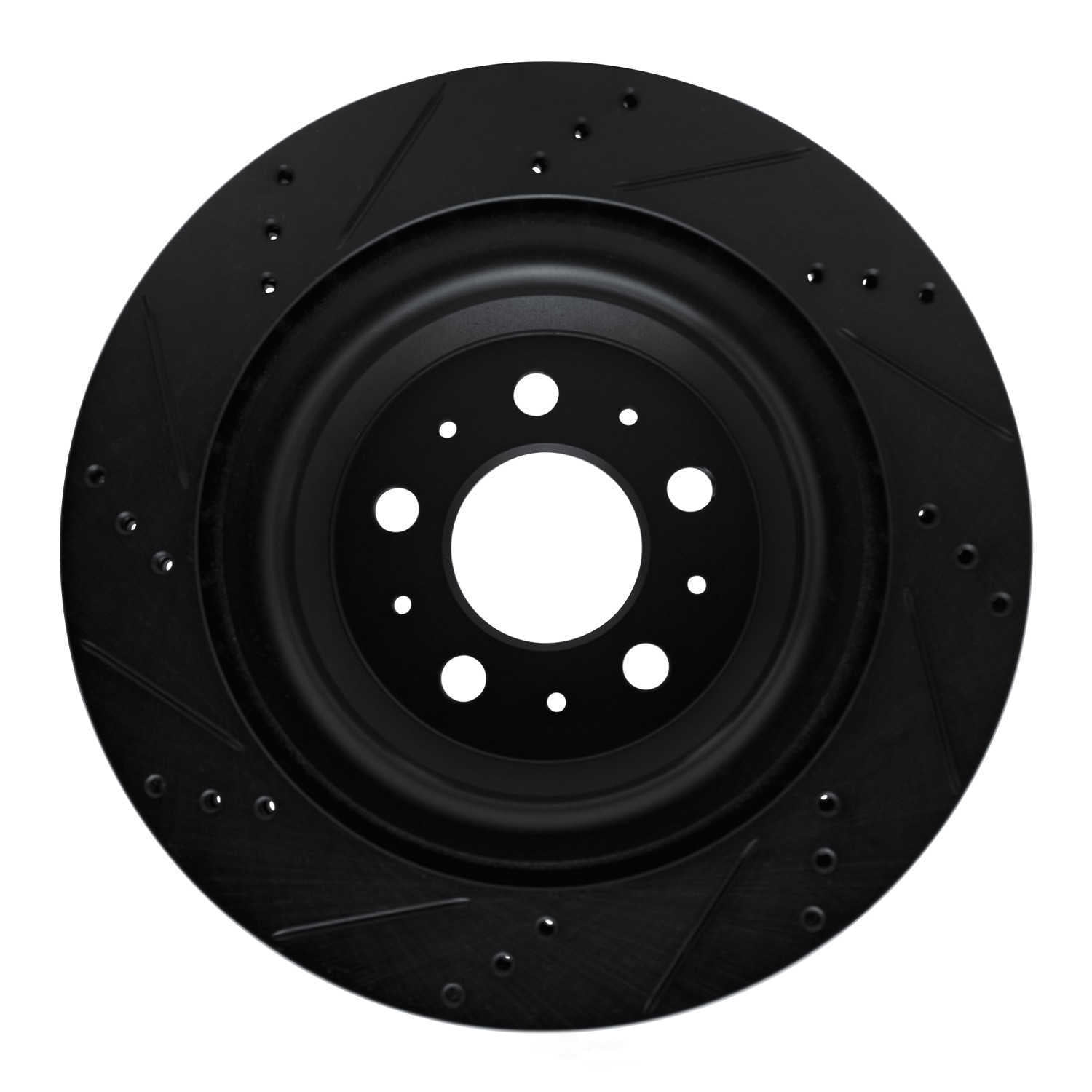 Dynamic Friction Company 633-26003R DFC Brake Rotor - Drilled And Slotted - Black