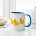 thumbnail image 6 of CafePress - Duckies In A Row Mug - 11 oz Ceramic Mug - Novelty Coffee Tea Cup, 6 of 6