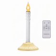 thumbnail image 2 of Christmas LED Electronic Taper Candle Light with Base, Remote‑Controlled Flameless Candle with Dripping Wax Effect for Holiday, Wedding and Vintage‑Style Home Decor, 2 of 6