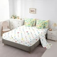 thumbnail image 5 of Homewish Safari Animaml Dinosaur 7-Piece Twin Bedding Sets,Watercolor Graffiti Dino Bedding Comforter Set,Beige Green Blue Sheet Sets For Boy Kids,Microfiber Bedroom Decor Reversible, 5 of 8