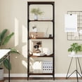 thumbnail image 3 of vidaXL Bookcase Storage Bookshelf Display Book Cabinet Black Engineered Wood, 3 of 66