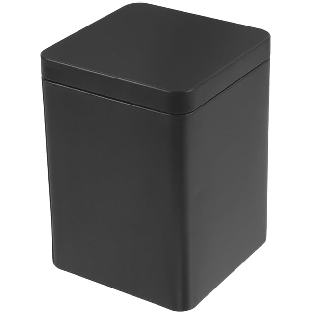 Caja de embalaje de té cuadrada, contenedor de hierro para dulces, lata de almacenamiento de té portátil
