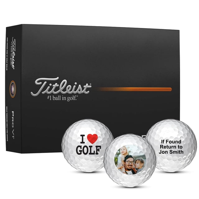 Pelotas de golf MYCUSTOMGOLFBALL Pro V1 personalizadas, paquete de 12