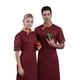 thumbnail image 5 of Sonducket Bolsillo con hebilla de tela transpirable Resistente al desgaste Colorfast - Delantal de cocina de poliéster profesional Conveniente Camisetas Vino rojo L, 5 of 6