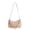 Khaki, variant on Shoulder Bag for Women Boho Seashell Pearl Beaded Straw Beach Bag Cute Hobo Handbags Retro Clutch Underarm Purse (White)