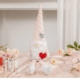 thumbnail image 4 of Valentine's Day Gnomes Stuffed Plush Holding Heart New Year Party Dining Table, 4 of 13