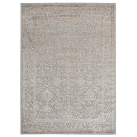 United Weavers Cascades Area Rug 2601 10291 Shasta Wheat Vines Leaves 7' 10 x 7' 10" Rectangle