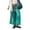 Green, variant on Lentta Women's Striped Wide Leg Pants Casual Drawstring Lounge Trousers with Pockets
