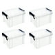 thumbnail image 1 of RomaMX 4pcs Hogar Sundies Organizador Caja de almacenamiento de plástico Artículos pequeños Estuche de almacenamiento, 1 of 7
