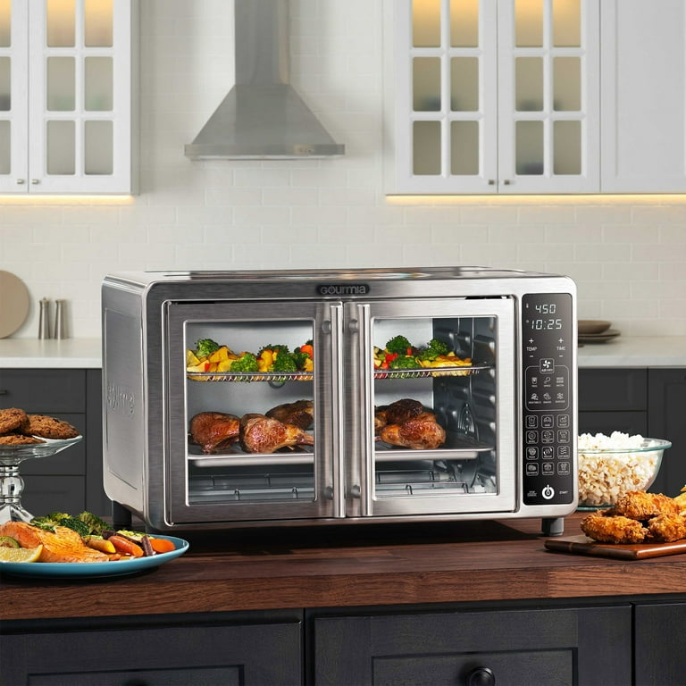 Extra Large Digital Air Fryer Toaster Oven with Convenient Single