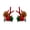 Multicolor 1, variant on Reindeer Antler Hair Clips, 2 Pair Set Cute Pinecone Pom Pom Reindeer Antler Alligator, for School, Travel, Red
