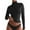Black, variant on Women's Long Sleeve Mock Turtleneck Shirts 2025 Base Layer Slim Fit Thermal Underwear Tops Lightweight Breathable Gym Yoga Athletic Shirts Sense Slim Pure Wind High Neck Base Top Black L