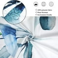thumbnail image 2 of Zrodlmo Floral Fabric Shower Curtain, Eucalyptus Leaves Bathroom Curtain with Hooks, 72"x 72", Blue, 2 of 10