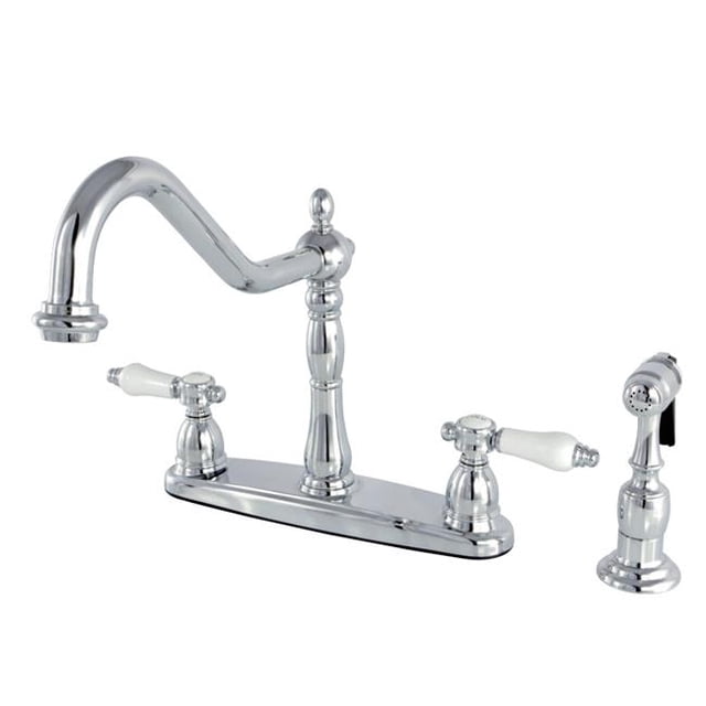 Kingston Brass KB1751BPLBS Robinet de Cuisine 8" avec Pulvérisateur en Laiton, CP