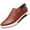 Brown, variant on JDEFEG Leather Work Shoes for Men Steel Toe Leisure Slip On Breathable Wear Men's Business Style Leather Shoes Solid Formal Color Men's Leather Shoes All Leather Mens Dress Shoes Brown 41