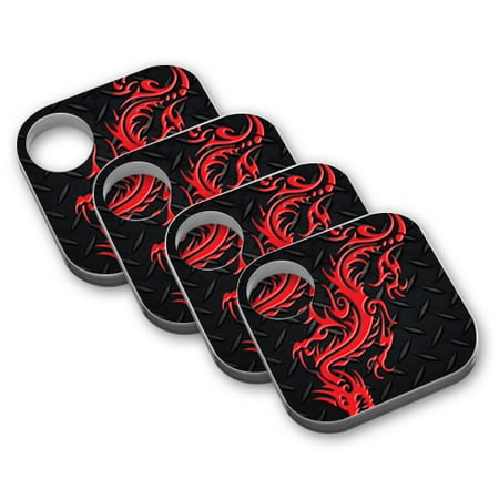 Skin Decal Wrap for Tile Key Phone Finder (4 pack) sticker Red