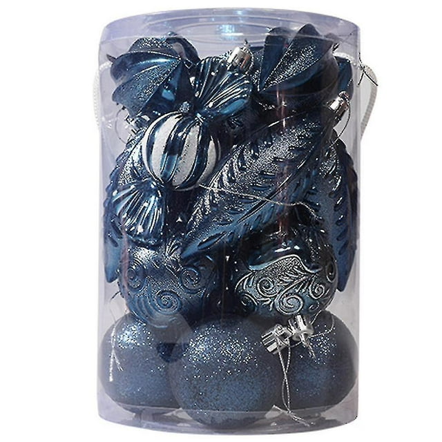 Bolas de adorno para árbol de Navidad: bola de Navidad decorada con brillo