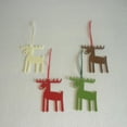 thumbnail image 4 of 4 piezas Etiquetas colgantes de Navidad Colcomx reno Elk decoración manualidades colores rojo blanco marrón verde, 4 of 8