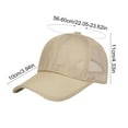thumbnail image 3 of CxhicLuv Men's Nylon Baseball Cap 23.6×4.3 Inch, Hollow-Out, Extended Brim, Breathable – Ideal for Summer, Outdoor Travel, Perfect for Male Hikers, Sports Fans, Khaki, 3 of 6