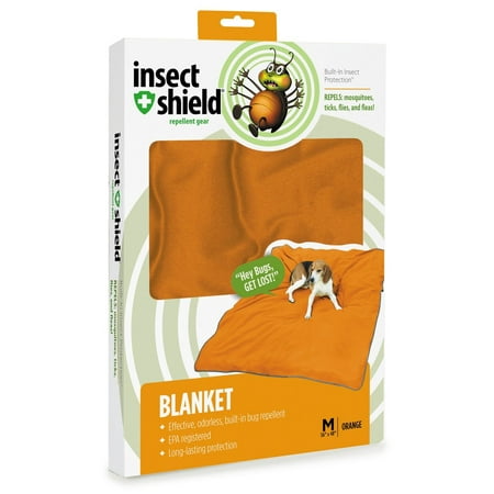 Insect Repellent Dog Blanket, Keeps Pesky Bugs Away – Features Insect Shield’s revolutionary technology that wards off mosquitoes, ticks, flies and fleas to keep your pet comfortable, by Insect (Best Way To Get Dog Hair Off Blankets)
