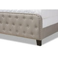 thumbnail image 6 of Baxton Studio Annalisa Transitional Fabric Tufted Upholstered Bed, Full, Grey/Black, 6 of 9