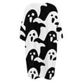 thumbnail image 5 of Cute Ghost Pattern Black And White Sleepshirts For Sleeping Travels Loose Sleepdress Pajama Dress Soft Nightdress Sleepwear, 5 of 7