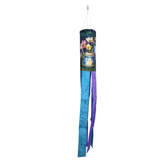 Briarwood Lane Spring Be a Light Jars Windsock Wind Twister 40x6 For Spring Wind Spinner