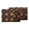 thumbnail image 3 of S4Sassy Brown Diamond Tie-Dye Everyday Washable Placemats With Napkins Dining Table Decor, 3 of 3