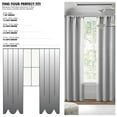 thumbnail image 6 of (2 pack) Mainstays 4 of a Kind Blackout Curtain Panels, Set of 4, Soft Silver, 28" W x 63" L, 6 of 7