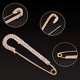 thumbnail image 3 of 6 piezas chal Clip doble imitación perla broches alfileres de seguridad TUNC Sencillez, 3 of 5