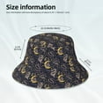 thumbnail image 3 of Lukts Snake Sleep Print Double-Side-Wear Reversible Reflective Bucket Hat Travel Beach Hat, 3 of 6
