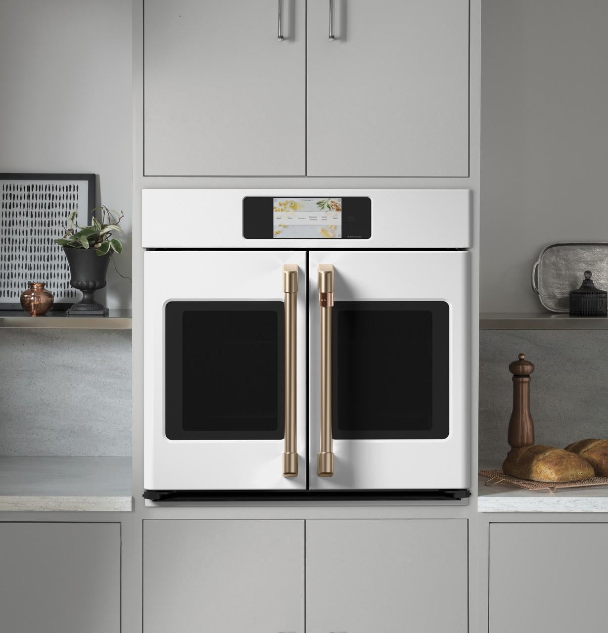 Cafe 30'' 5.0 cu ft Electric Single Wall Oven in Matte White
