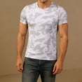 thumbnail image 2 of ZVNAΖH Men's Camo T-Shirt – Summer Short Sleeve Crewneck Base Layer Tee Shirt, for Workout & Everyday Use, Available in Big & Tall, M-5XL, 2 of 5