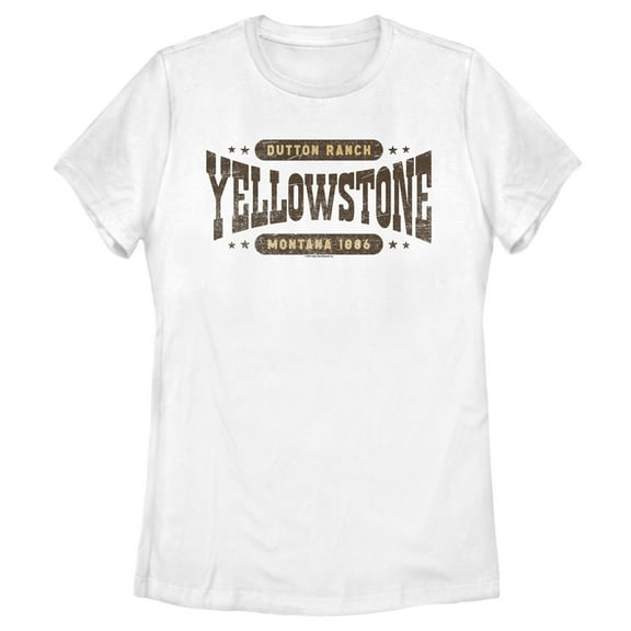 Women's Yellowstone Dutton Ranch Montana Est. 1886 Logo  Graphic T-Shirt
