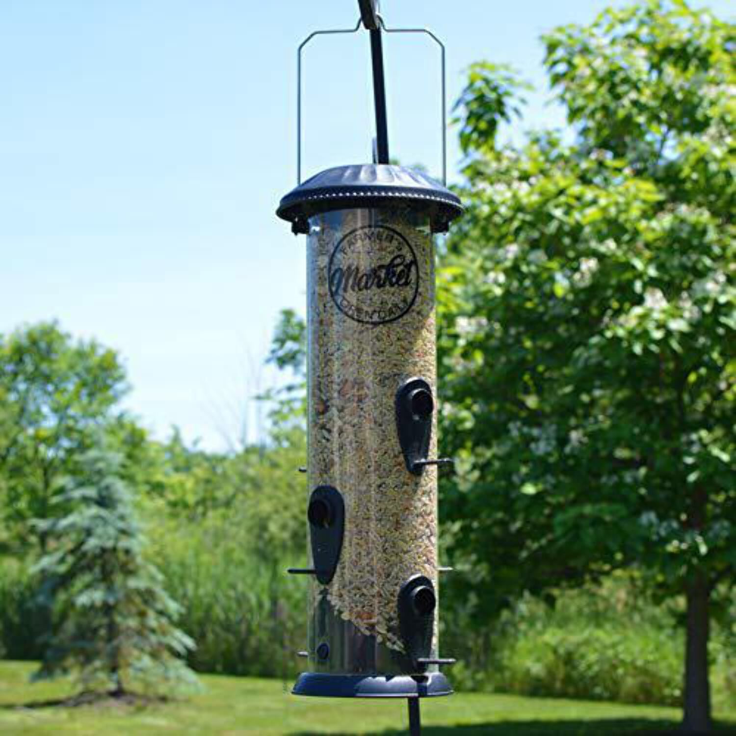 Nature's Way Bird Products Farmhouse Tube Bird Feeder - Easy Clean, 3 Qt, Multicolor — Residential Use, Standard Application