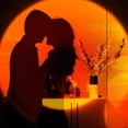 thumbnail image 3 of Sunset Lamp, Projector Sunset Light 10W LED Projection Night Light 180 Degree Rotation FYBTO tic Rainbow Light USB Charging for Photography Party Home Living Room Bedroom Decor, Sunset Red, 3 of 5