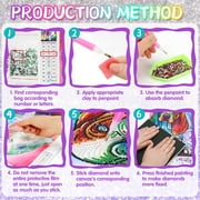Dream Fun Arts and Crafts Gifts for 10 11 12 13 Year Old Kids,DIY 5D Painting Kit for Girls Age 8 9 11 12 Rhinestone Crystal Embroidery Cross Stitch Wall Decor Birthday Presents for Adults