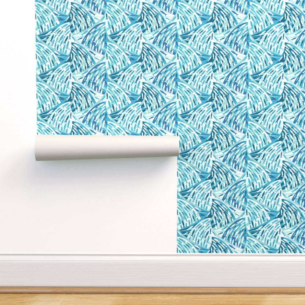 PeelandStick Removable Wallpaper Blue Nautical Mod Fish Ocean Beach
