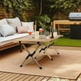 thumbnail image 2 of Wakeman Outdoors Portable Camping Table - 4ft Folding Table, Natural Wood, 2 of 8