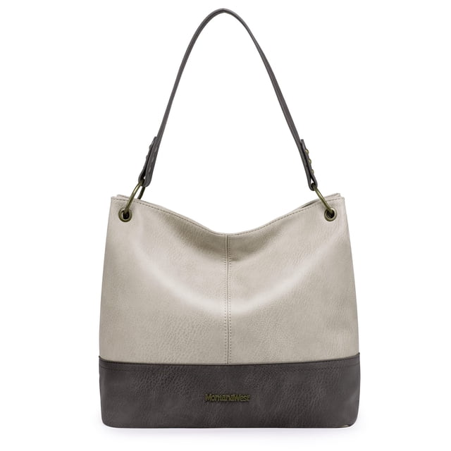 Bolso Montana West MWC-047GY Grande de Cuero Vegano Hobo