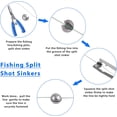 thumbnail image 4 of WWS-106pcs Fishing Sinker Weight Kit Assorted Bass Casting Split Sinkers Freshwater Saltwater Accessories with Tackle Box, 4 of 4