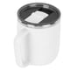 thumbnail image 2 of Taza de café de acero inoxidable de 400 ml, antiescaldaduras, con tapa, ideal para el hogar y la oficina, regalo ideal (blanco), 2 of 13