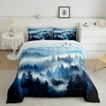 thumbnail image 2 of jejeloiu Wild Flying Animal Full Size Comforter Sets,Rustic Woodland Pine Bedding Comforter Set,Blue White Bedding Sets For Adult,Ultra Soft Home Decor Reversible,3-Piece, 2 of 8