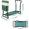 thumbnail image 4 of Upgraded Garden Kneeler and Seat with Soft Pad Foldable Stool for Gardening Heavy Duty 330 lbs Capacity Large Tool Pouches SummerVibes Gifts for Father's Day, 4 of 7