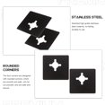 thumbnail image 4 of 2pcs Door Reinforcement Plate Door Knob Plate Split Door Hole Filler Plate, 4 of 9